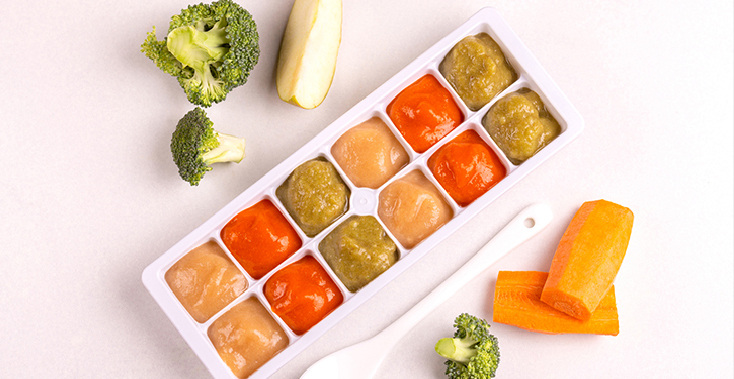 De oefenhapjes (4 tot 6 maanden)